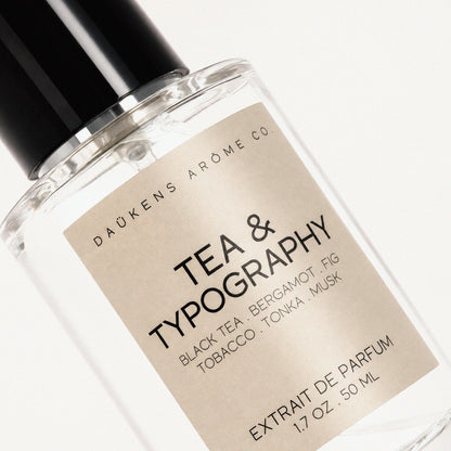 TEA & TYPOGRAPHY EXTRAIT (INSPIRED BY LE LABO'S THÉ NOIR 29*)